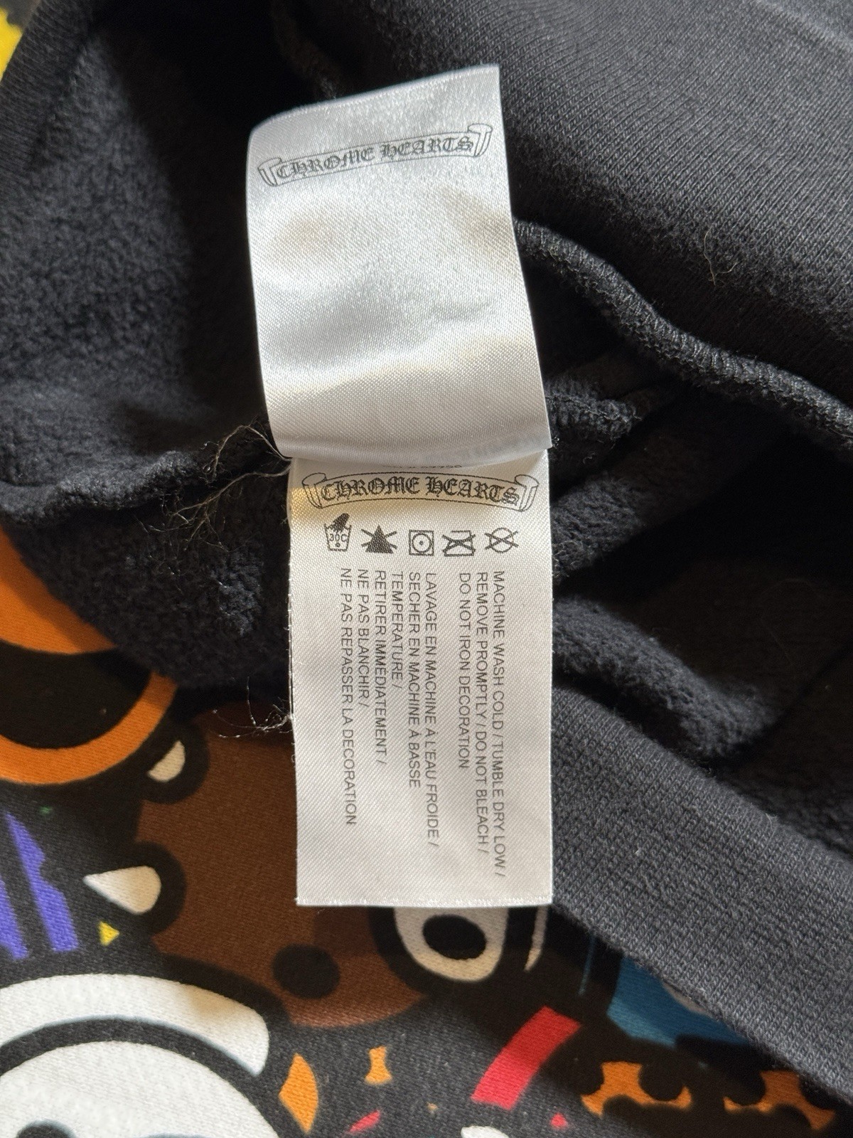 Chrome Hearts Black Script Logo Pullover Hoodie - image 8