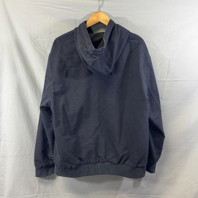 Carhartt WIP Jacket Mens 2XL Dark Navy Active Hooded Full Zip