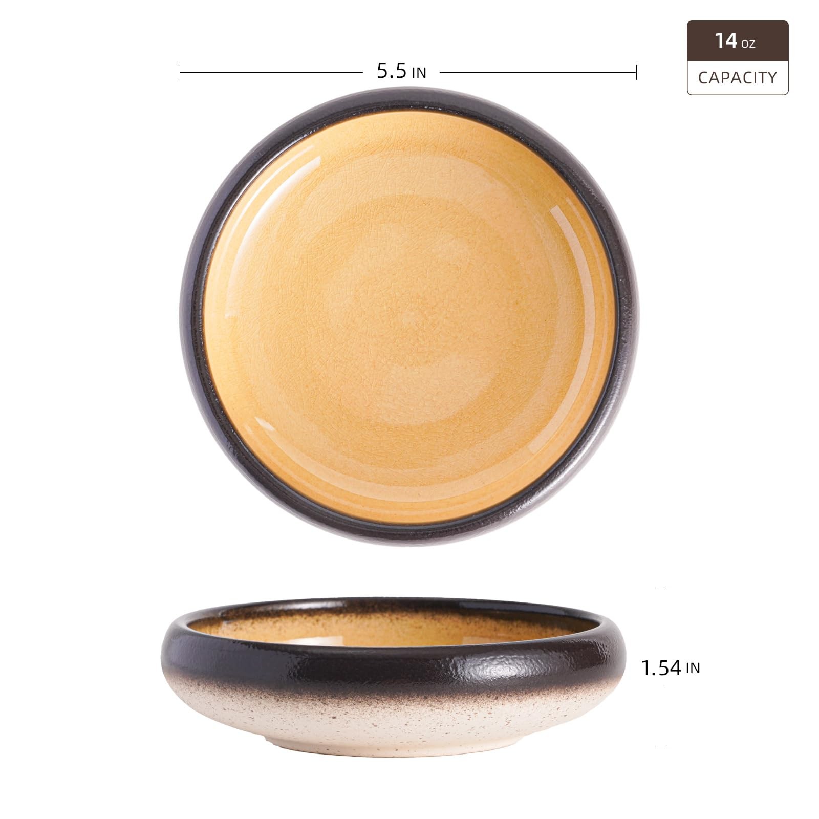 Ceramic Salad Plate,Plates and Bowls Set,Serving Dish Set,Appetizer Plates Se...