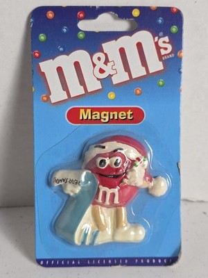 New Vintage Mars M&M's Red Character Christmas Magnet
