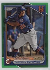 2024 Bowman Prospects Green Border 26/99 Daiverson Gutierrez #BP-59 0x2a