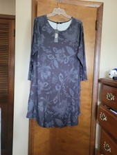 Beautiful Lily Dress Sz 3x Grays Floral Nwt