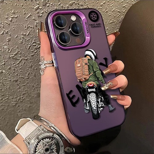Hot For iPhone 16max trendy men's motorcycle 12 color silver MD protective case - Picture 19 of 34