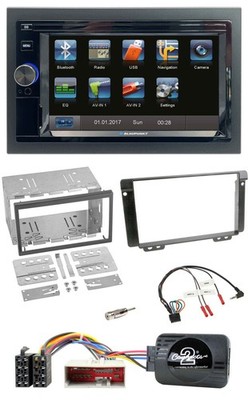 Blaupunkt 2DIN Bluetooth TMC USB Lenkrad SD Navigation für Land Rover Freelander