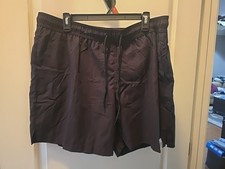 George XL 40-42 Black men swim shorts above the knee, drawstring NEW