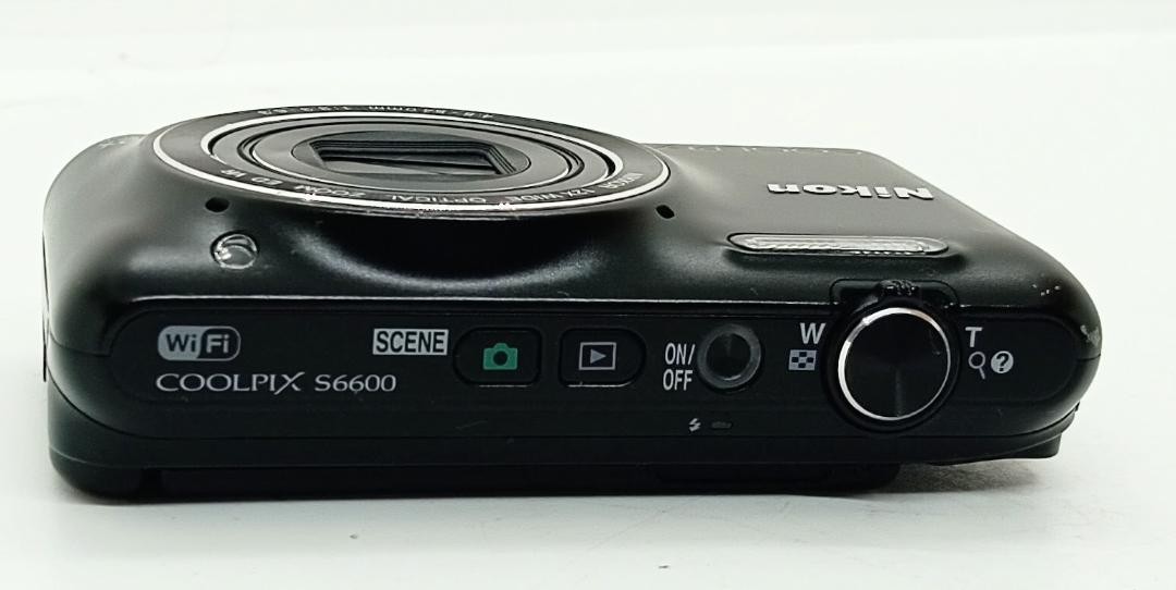 Exc+ ] Nikon COOLPIX S6600 16.0MP Flip Screen Digital Camera Black