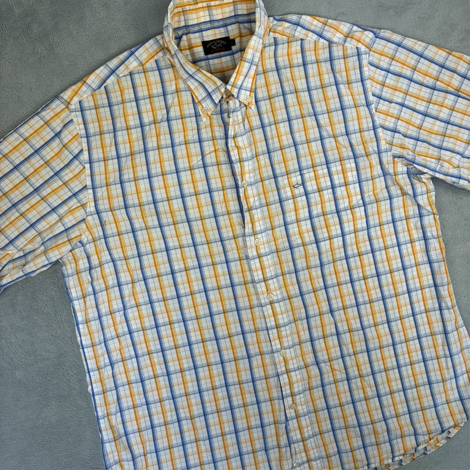 Vintage Paul & Shark Yachting 2000's Check Plaid Size 7 / XXL Button Down Shirt image 2