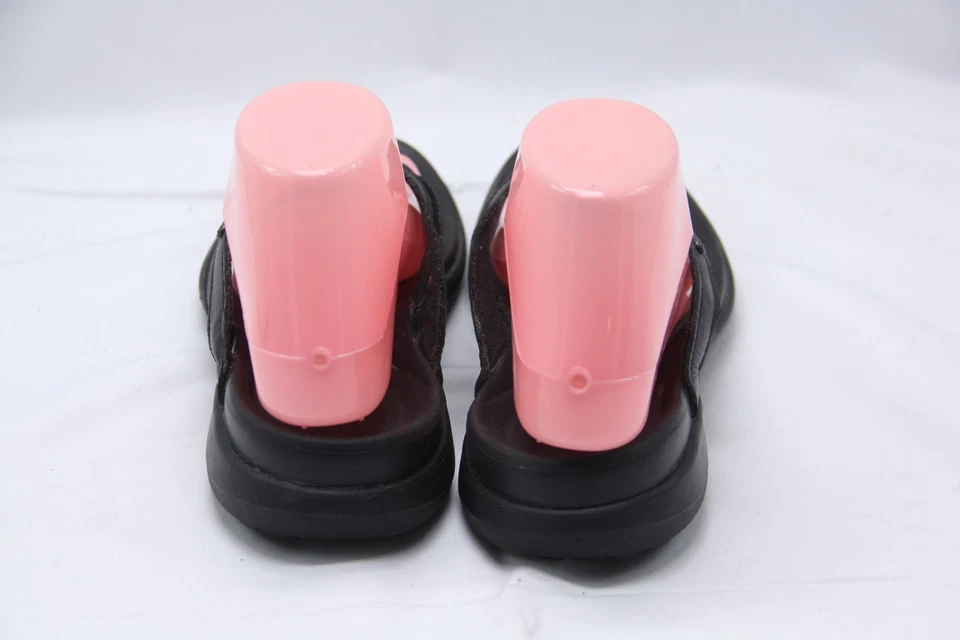 Sandalias clásicas Crocs Capri para mujer talla 9 chanclas de cuero negras tanga Foto 4 de 4