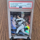 2015 Bowman's Best #TP-21 Aaron Judge Refractor PSA10 Gem MT