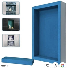 Noble Pre-Formed Rectangular Shower Niche 314 12"x20" with Adjustable Shelf