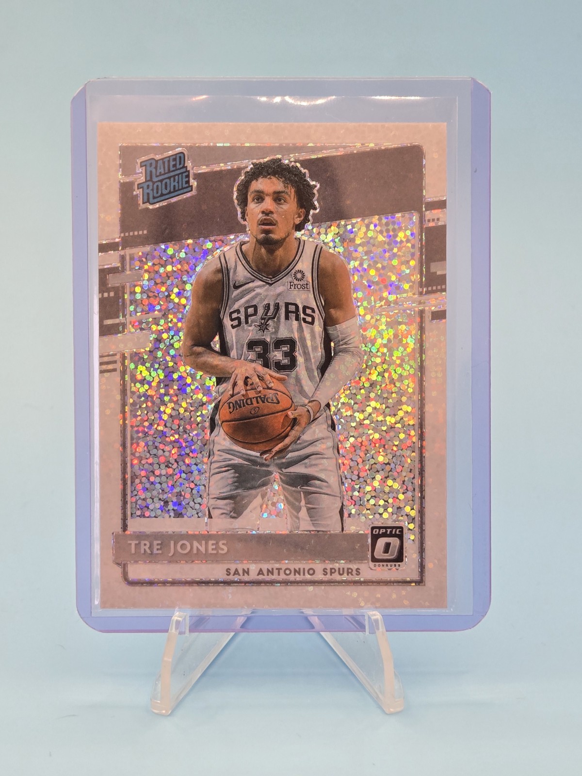 2020-21 Panini Donruss Optic - Rated Rookie Tre Jones #188 White Sparkle Prizm