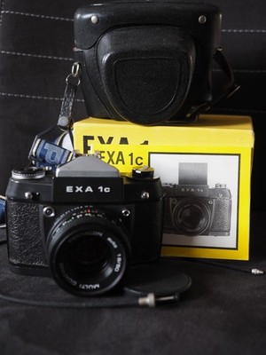 sehr schöne M42 Exa 1c mit Pentacon auto 1.8/50 MC in OVP
