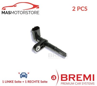 ABS SENSOR DREHZAHLFÜHLER PAAR HINTEN BREMI 50857 2PCS H NEU OE QUALITÄT