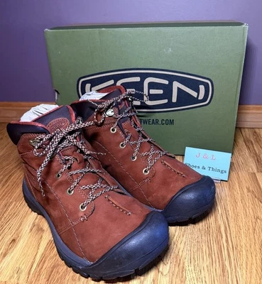Keen Kaci Boots Women’s 11 Mid Waterproof Insulated Leather 1017470 Brown EUC - Image 1 of 4