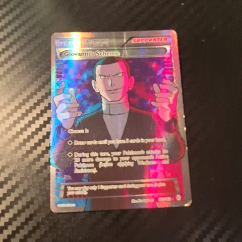 Giovanni's Scheme 162/162 BREAKthrough Ultra Rare Full Art Holo
