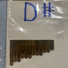 Antique Brass Reed From A Pump Organ D  Sharp 12 Variety Size