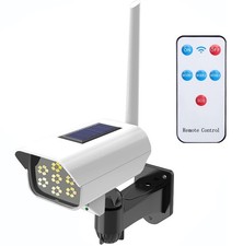 Solar Powered Fake Security 1 Count Pack of 1 , 32 LED with Remote Control
