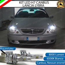 KIT LED H7 FULL LED LANCIA LYBRA LIBRA CANBUS 8000 LUMEN 6500K ABBAGLIANTE