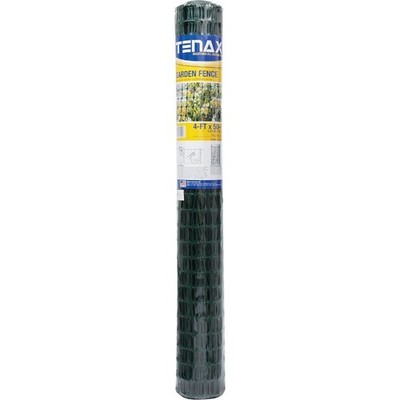 2A140093 Tenax 4 Ft. H. x 50 Ft. L. High-Density Polyethylene Garden Fence, Gree