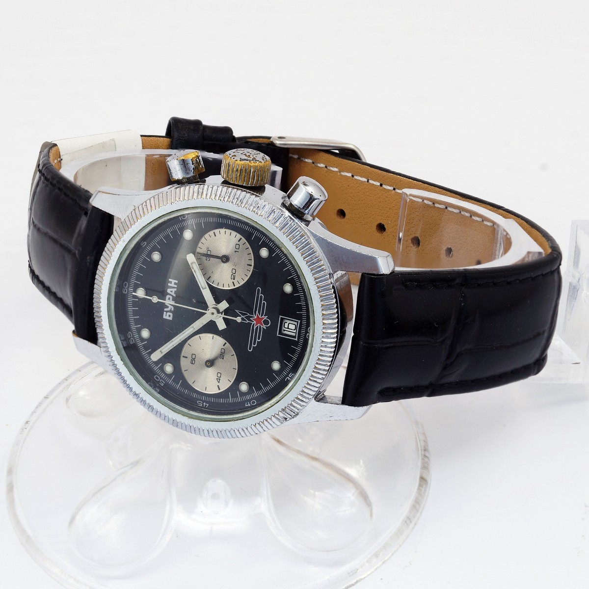 BURAN Poljot 3133 Russian men's mechanical wristwatch chronograph