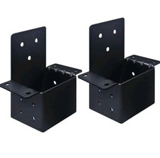 2 Pcs 6''x6'' Pergola Brackets For Wood Post (inner 5.5x5.5) Heavy Duty