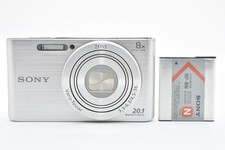 Sony Cyber-Shot DSC-W830 20.1MP 8x Digital Camera Silver Tested Working Japanese