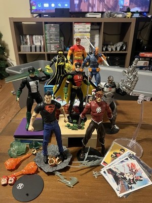 McFarlane Lot DC Multiverse Teen Titans Robin Deathstroke Cyborg Kid Flash 7 