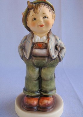 M I Hummel Goebel Porcelain Boy Figurine HELLO WORLD Germany Mold No 429