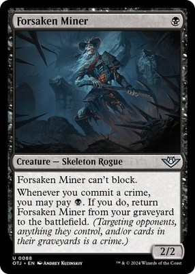 1x Forsaken Miner - Outlaws of Thunder Junction