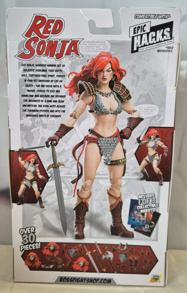 Boss Fight Studios - Red Sonja 6" action Figure EPIC HACKS CONAN - Bild 2 von 4