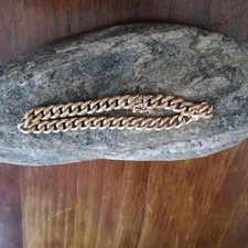 Gourmette MURAT Maille Américaine – Plaqué Or – 19,5 cm – Vintage Chic