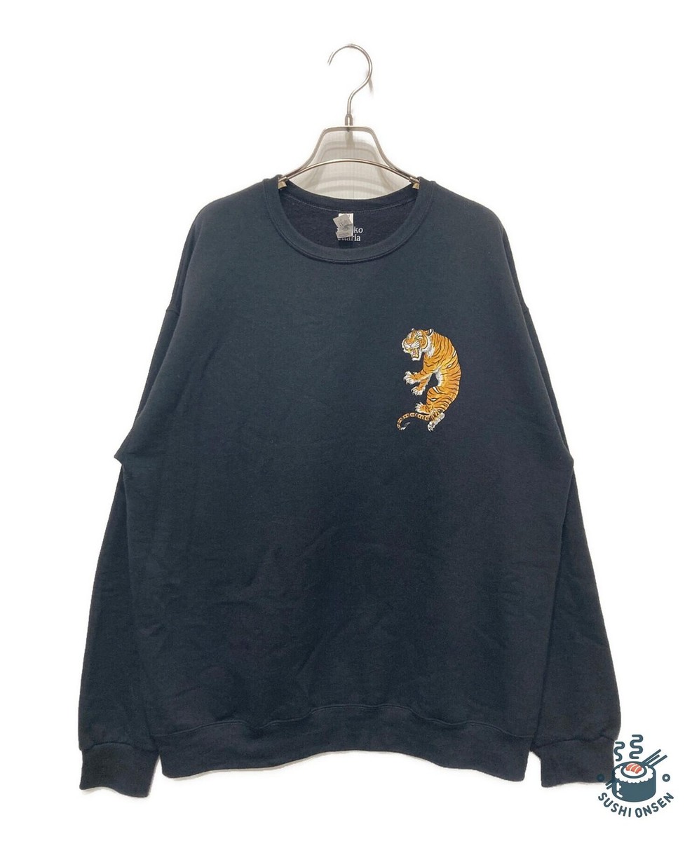 WACKO MARIA TIM LEHI/CREW SWEAT SHIRT (TYPE-2) Size: L Black Men 