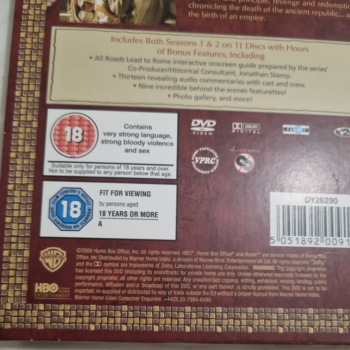 Rome - Series 1-2 - Complete (Box Set) (DVD, 2009) for sale