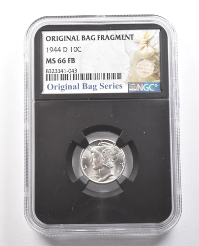 1944-D Mercury Dime Original Bag Fragment MS66 FB NGC *6143