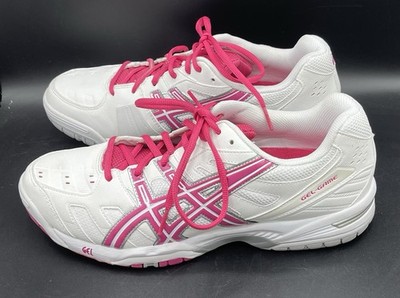 Asics Women's Size 11 Gel-Game 4 Tennis Shoes, Pink & White. New Running Shoe
