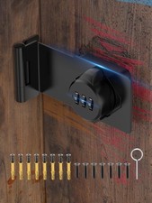 Cabinet Password Hasp Locks, 90 Degree Barn Door Lock, Household Security