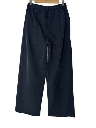 The North Face Wide Leg Pants Womens Size M Black Active Travel Nylon Pull On - Picture 2 of 7