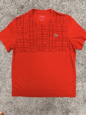Lacoste Men's Novak Djokovic Tennis T-Shirt Size 6 Red