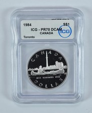 1984 Canada Silver Dollar Toronto PR70 DCAM ICG *1613