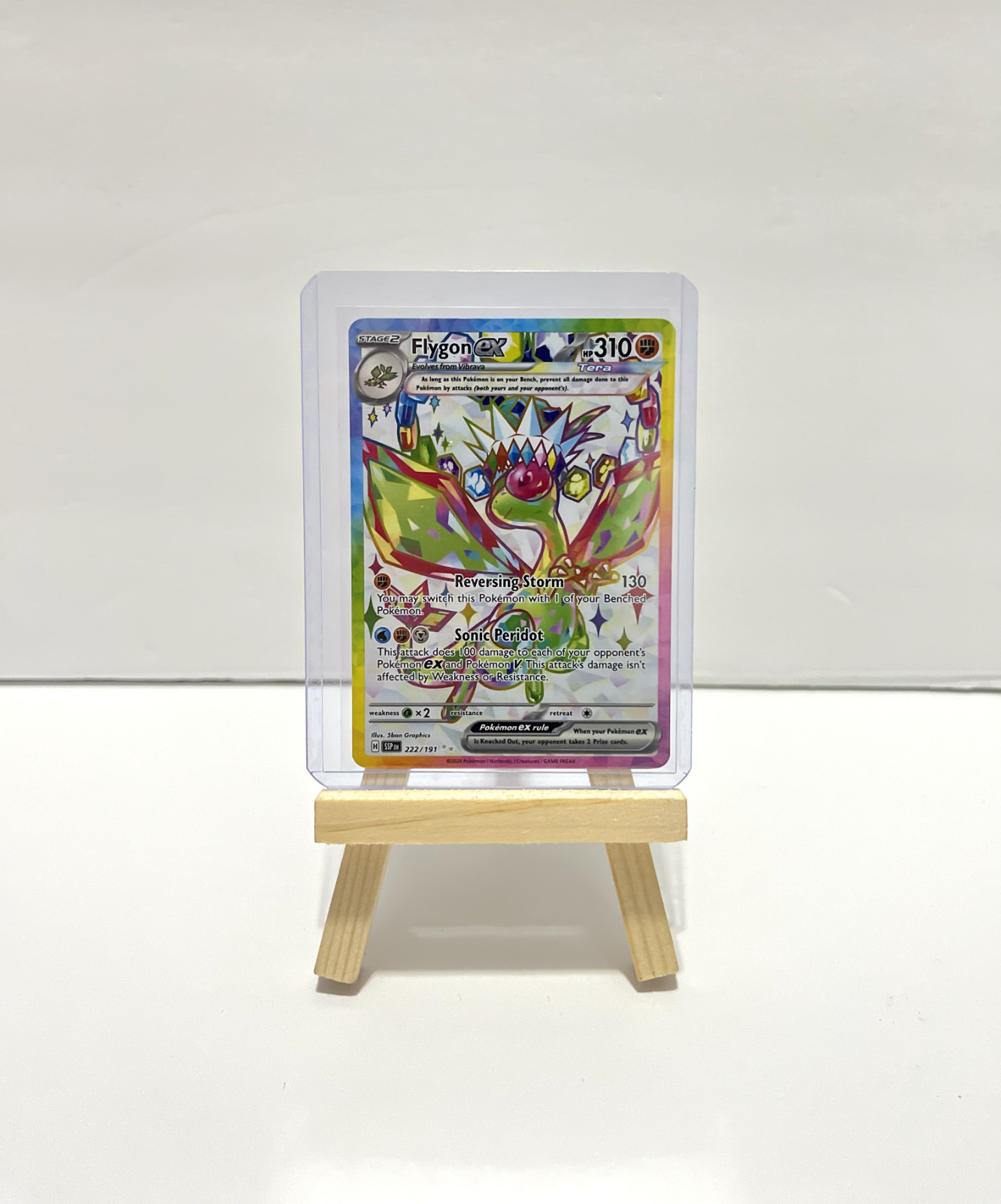 Flygon ex Holo Ultra Rare SV08: Surging Sparks 222/191 NM