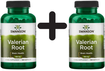 2 x Swanson Valerian Root, 475mg - 100 caps (131,19 EUR/kg)