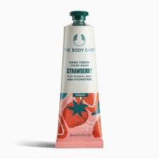 THE BODY SHOP Strawberry Hand Cream Berry 48 Hour Hydration VEGAN 1oz 30ml NEW
