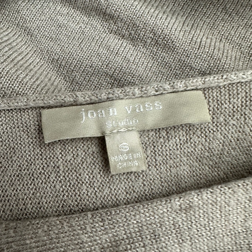 Suéter túnica Joan Vass para mujer talla S mezcla de cachemir minimalista capas neutras Foto 3 de 4