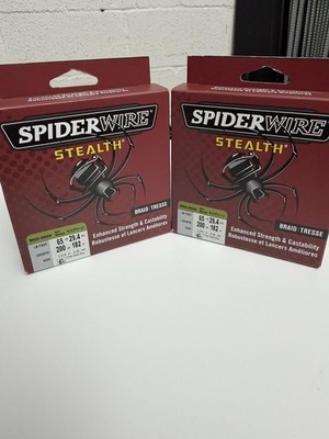 Spiderwire Stealth Braid Superline Fishing Line 65lb 200yd  (2 pcs bundle pack)