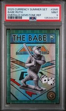 2025 Cardsmiths Currency Summer Babe Ruth Emerald Gemstone Refractor PSA 9 #SM6
