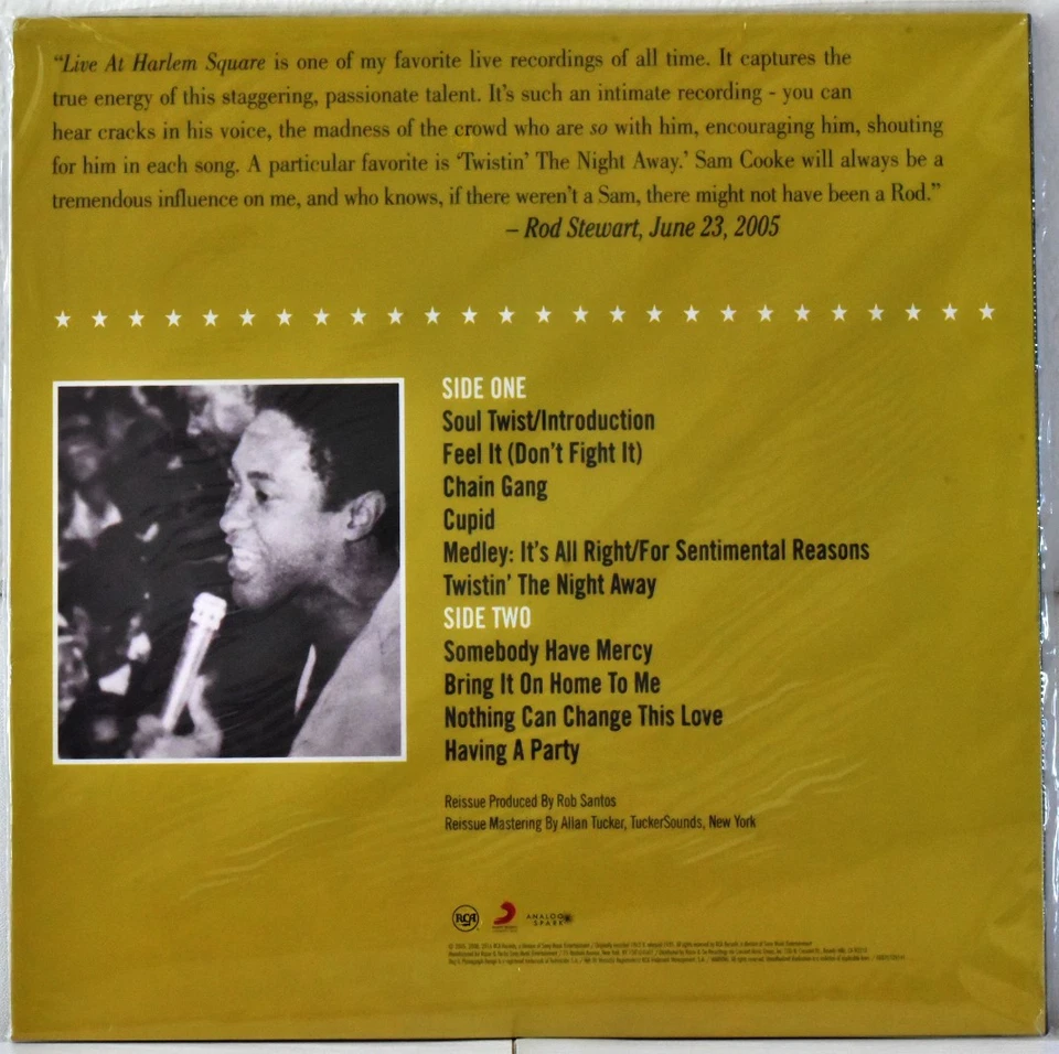 ANALOG SPARKS AS00003 SAM COOKE One Night Stand! Live Harlem Square Club 180g SS Foto 2 de 3