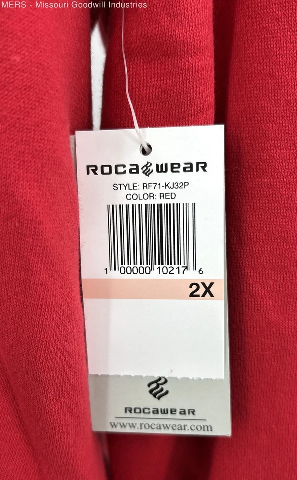 Rocawear Women's Red Graphic Hoodie Jacket 2X Casual Outerwear Fashion - Image 2 of 4