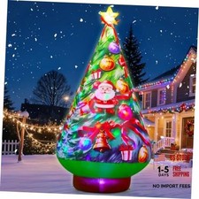 8.8 FT Christmas Inflatables Tree Built-in 360  Rotating Colorful LEDs 