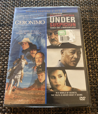 Geronimo: An American Legend/Under Suspicion (DVD, 2008, 2-Disc Set). See Desc.