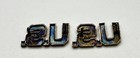 WWII Sterling Army U.S. Officer Collar Insignia Pins Set HOLLOW BACKS — photo 2